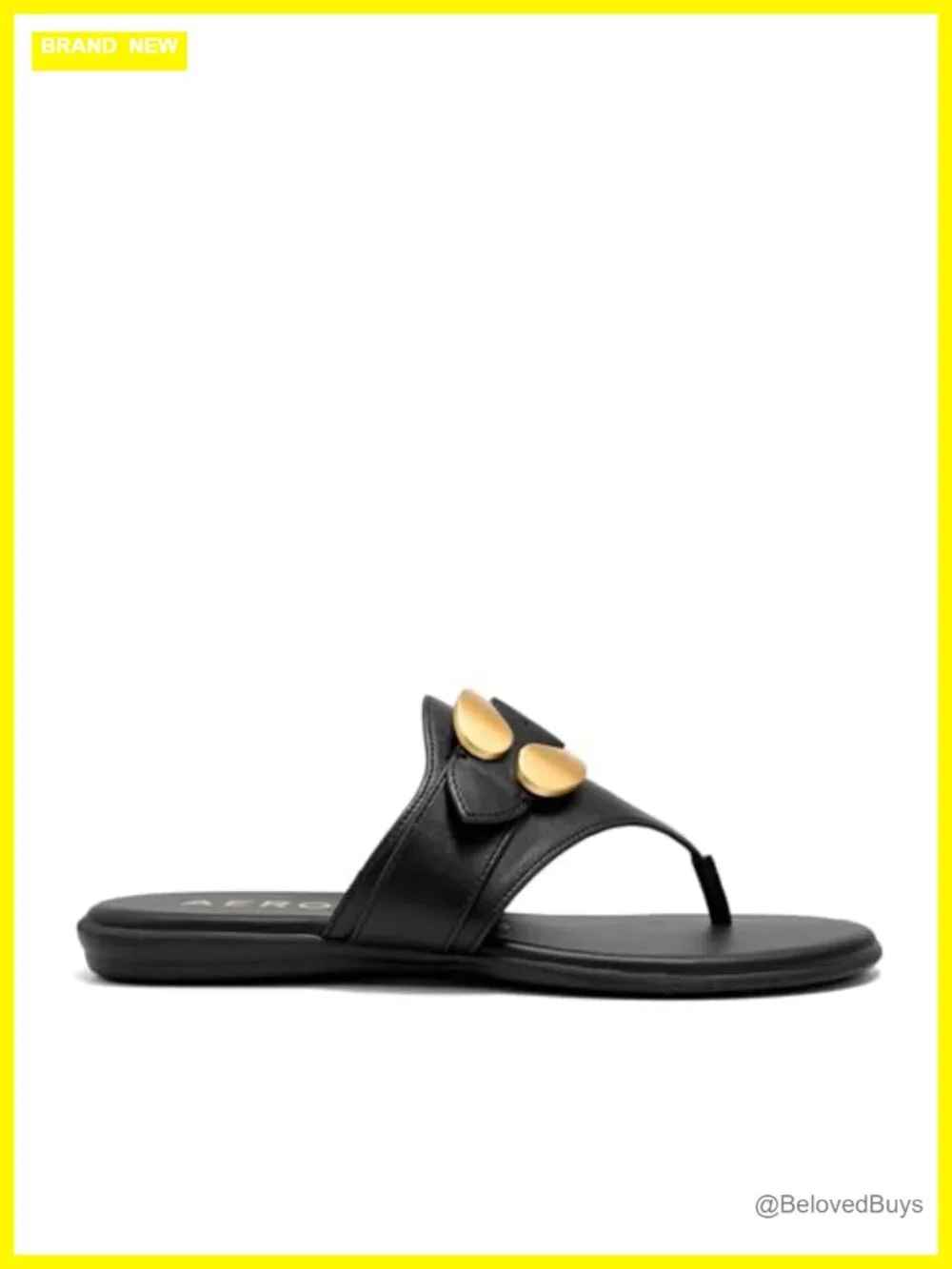 Aerosoles Glam Faux Leather Thong Flat Sandals, OrthoLite Cushion